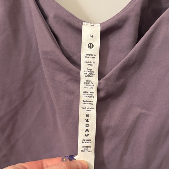 NWT Lululemon Align Tank Top Purple Ash Size 14 - Picture 7 of 10